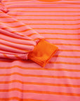 Stripe Drop Shoulder Crewneck Sweatshirt
