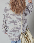 Plus Size Camouflage Crewneck Sweatshirt