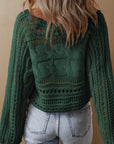 Emma Cable Knit Cropped Sweater