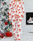 Christmas Bow Top and Pants Pajama Set