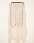 Lace Ruffle Tiered Maxi Skirt