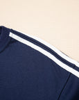 Varsity Stripe Crewneck Pullover and Sweatpants Set