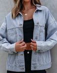 Ella Wind Washed Oversize Jacket