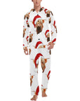 Highland Christmas Cow Men's Western Pajama Set