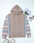 Colorblock Patchwork Long Sleeve Hoodie