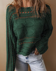 Emma Cable Knit Cropped Sweater