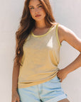 Skyla Metallic Sheen Tank Top
