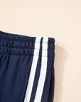 Varsity Stripe Crewneck Pullover and Sweatpants Set