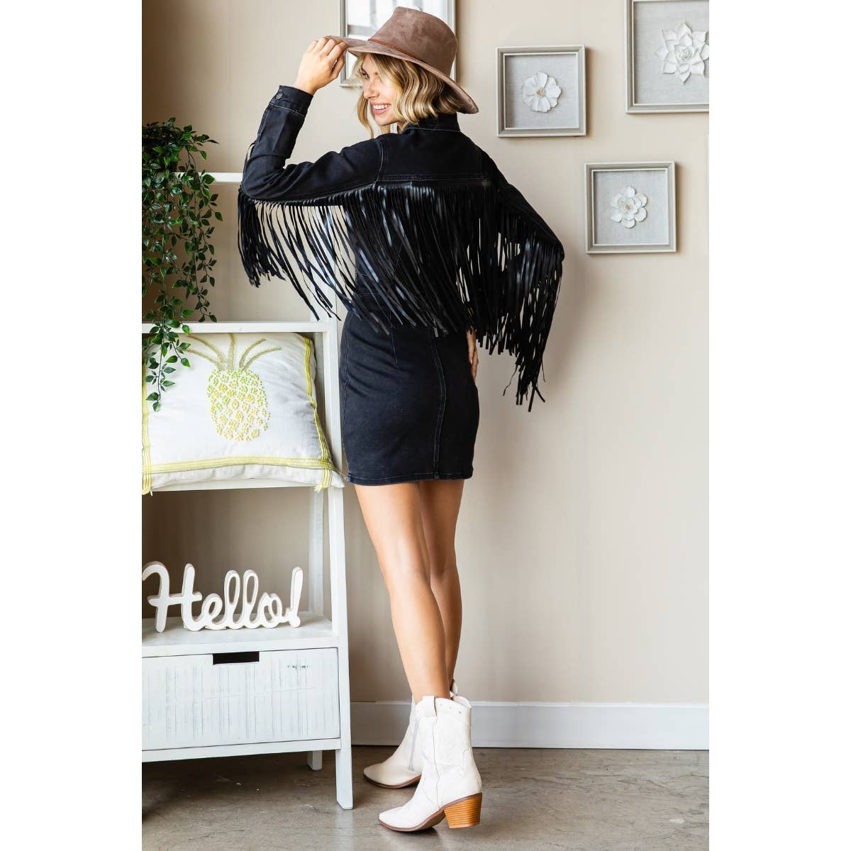 Fringe Western Mini Dress