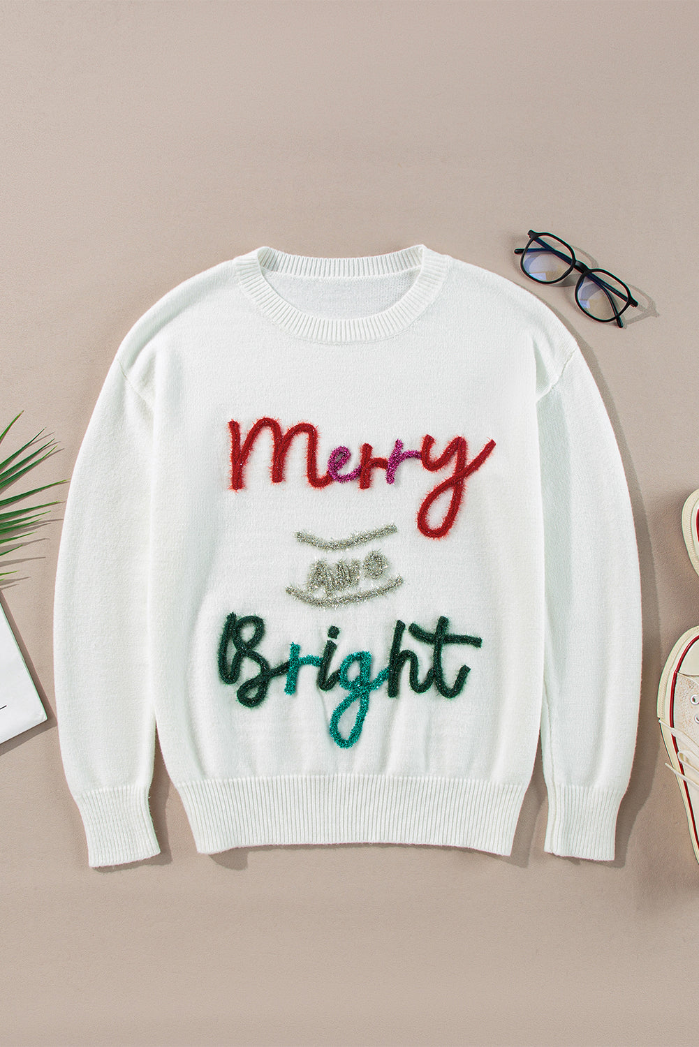 Aria Bright Graphic Christmas Sweater
