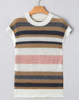 Selah Eyelet Knit Short Sleeve Sweater