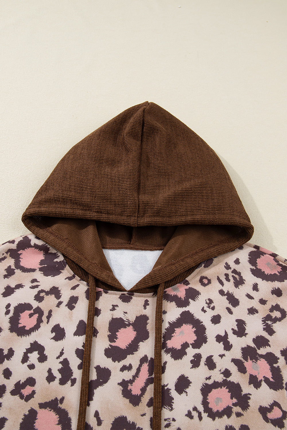 Scarlett Print Knit Patchwork Hoodie