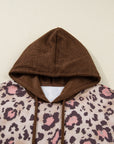 Scarlett Print Knit Patchwork Hoodie