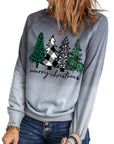 Ella Color Print Graphic Sweatshirt
