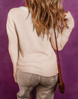 Sydney Waffle Knit Textured Henley Top