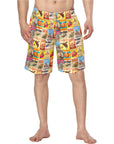 Vintage Rodeo Poster Mens Western Swim Trunks Shorts