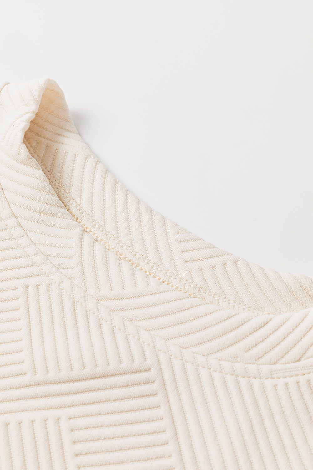 Plus Size Floral Patchwork Sleeve Textured Top