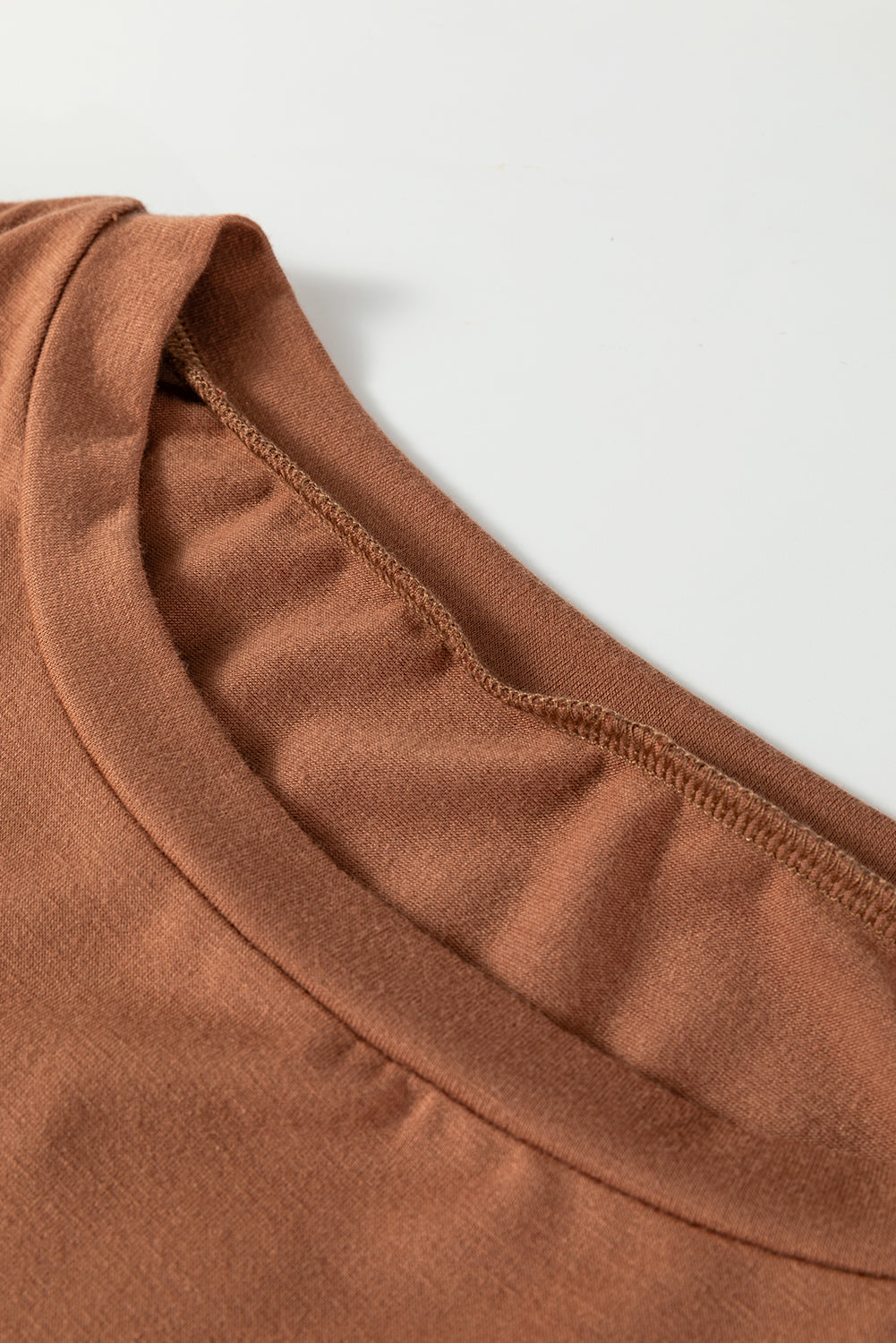 Plus Size Floral Patchwork Sleeve Crewneck Top