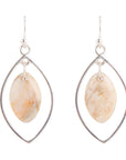 Feldspar and Sterling Silver Earrings