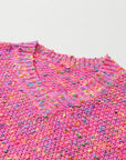 Confetti Knit V-Neck Sweater