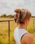 The Scottie Claw Clip in Ombre Brown