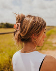 The Scottie Claw Clip in Mellow Peach