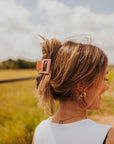 The Scottie Claw Clip in Mellow Peach