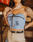 The Talia Western Concho Belt in Black