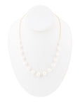 Golden Chain and White Pearl Necklaces