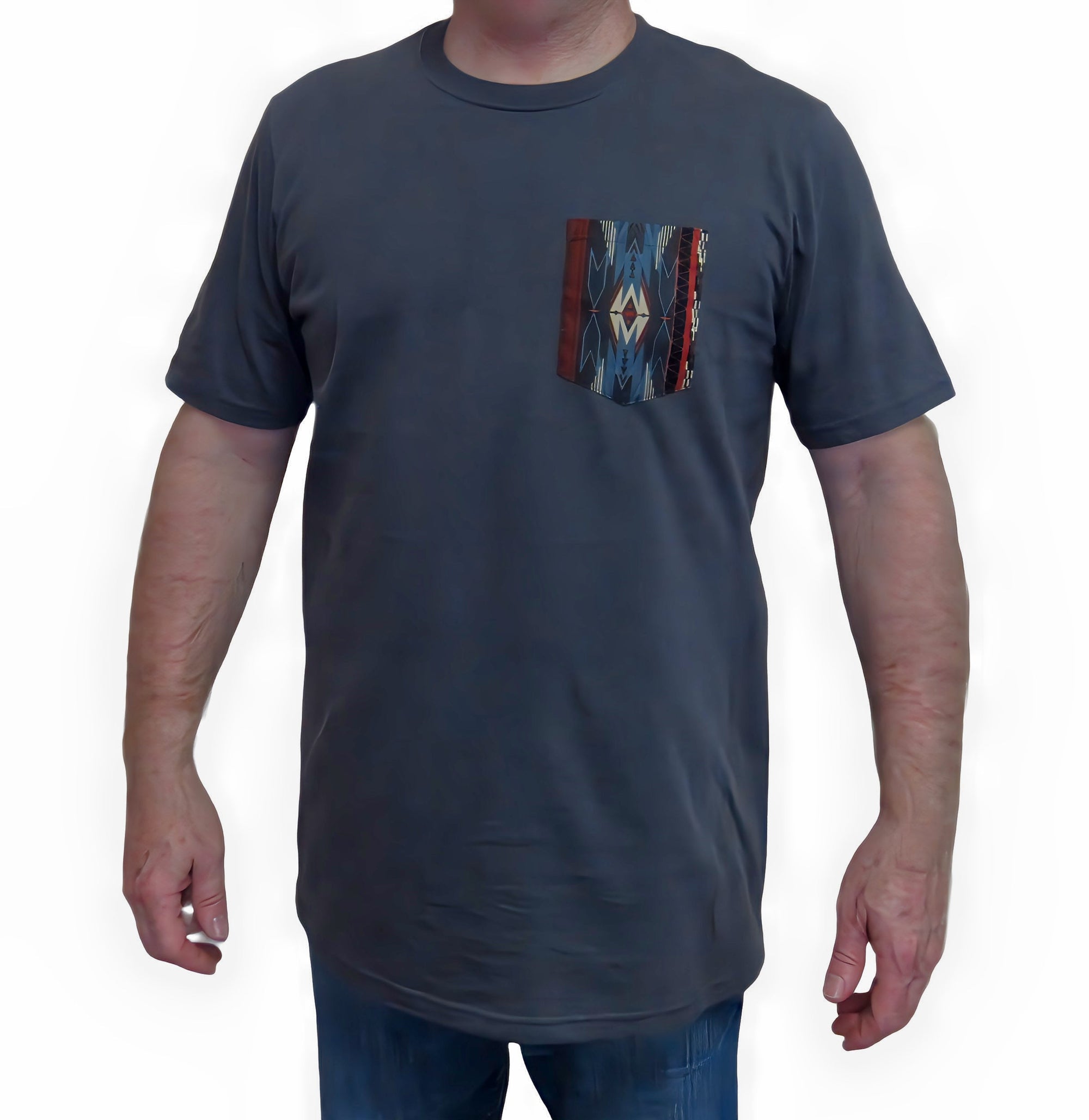 Flying R Ranchwear - Southwest Print - Pocket T-shirt - Made in USA