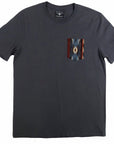 Flying R Ranchwear - Southwest Stripe Print - Gray Pocket T-shirt - Made in USA