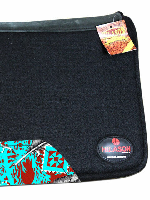 HILASON 31 In X 30 In Western Horse 100% Wool Felt Saddle Pad