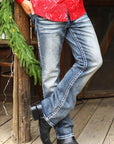 Holt Men's Blue Boot Cut Jeans