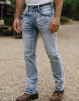 Holt Men's Light Blue Boot Cut Jeans