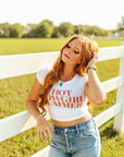 Hot Cowgirl Summer Babydoll Graphic Tee