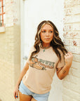 Howdy Pumpkin Turquoise Graphic Tee
