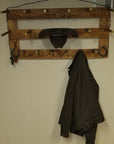 6 Cowboy Hat Rack Horizontal | Cowboy Hat Holder | Rustic Western Hat Display | Handcrafted Wooden Organizer | Space-Saving Home Decor | Made in USA