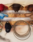 6 Cowboy Hat Rack Horizontal | Cowboy Hat Holder | Rustic Western Hat Display | Handcrafted Wooden Organizer | Space-Saving Home Decor | Made in USA
