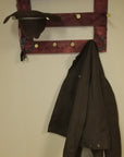 4 Cowboy Hat Rack Horizontal | Cowboy Hat Holder | Rustic Western Hat Display | Handcrafted Wooden Organizer | Space-Saving Home Decor | Made in USA