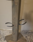 4 Pair Cowboy Boot Tree Rack | Vertical Western Boot Organizer | Rustic Wooden Boot Storage Stand | Mudroom & Entryway Decor | Handcrafted in USA