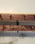 3 Cowboy Hat Rack Horizontal | Cowboy Hat Holder | Rustic Western Hat Display | Handcrafted Wooden Organizer | Space-Saving Home Decor | Made in USA