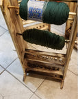 5 Skein Yarn Holder & Organizer | Wooden Yarn Rack | Knitting & Crochet Storage | Handcrafted Craft Room Decor | Yarn Spool Display