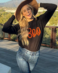 Boo Knitted Ribbed Sweater