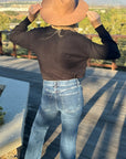 Boo Knitted Ribbed Sweater