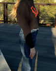 Boo Knitted Ribbed Sweater