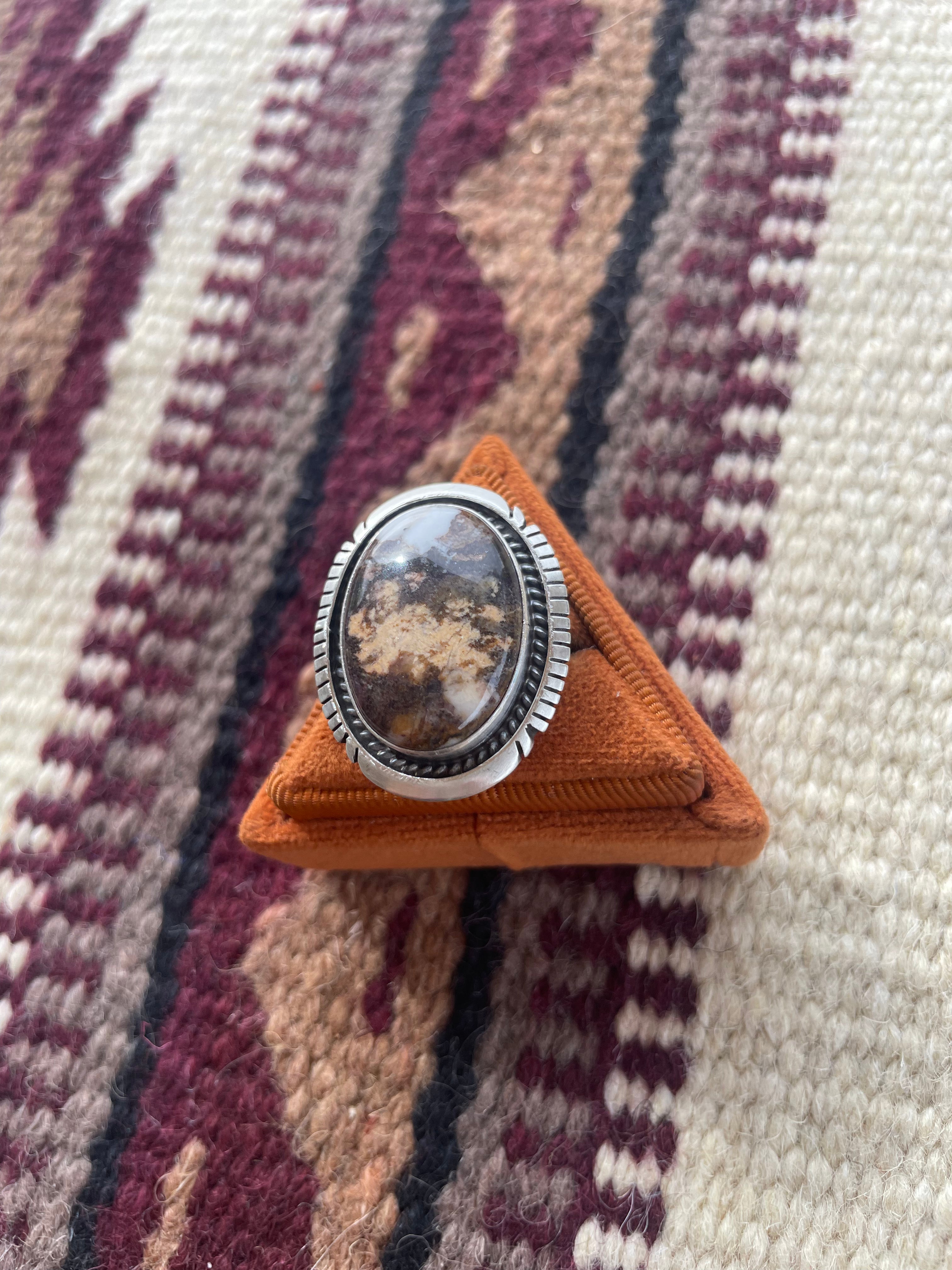 Palomino Wild Horse Sterling Silver Ring - Adjustable & Signed