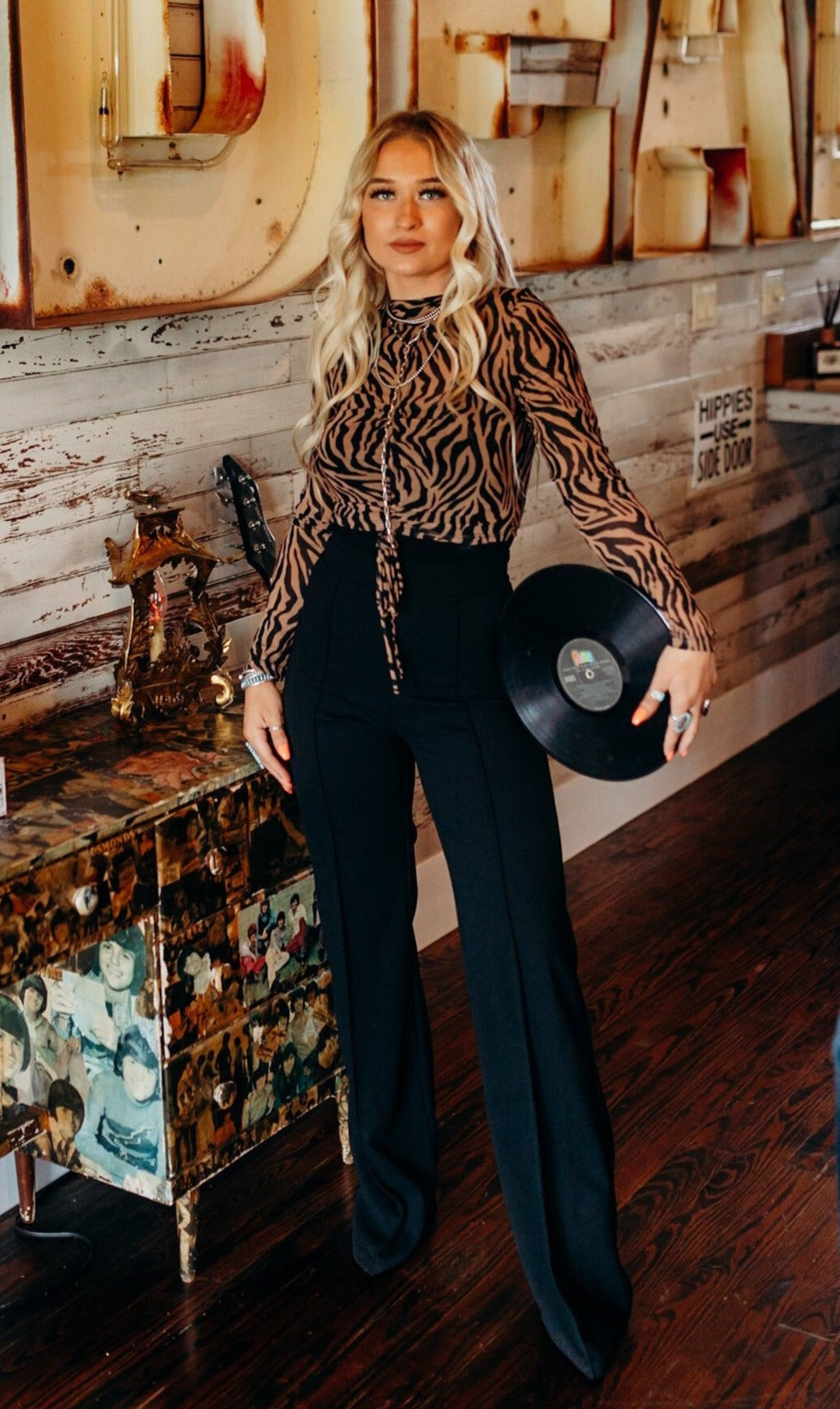 The Zoey Trouser In Black