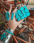 Turquoise Natural Stone Belt Buckle
