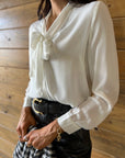 The Claire Classic Top in White