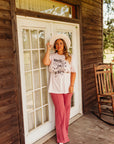 The Zoey Flare Trouser in Marsala